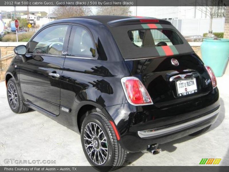 Gucci Nero (Black) / 500 by Gucci Nero (Black) 2012 Fiat 500 c cabrio Gucci