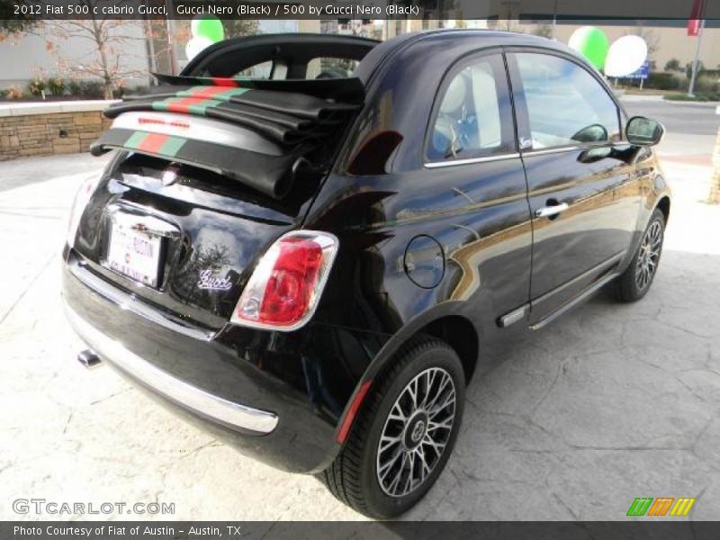 Gucci Nero (Black) / 500 by Gucci Nero (Black) 2012 Fiat 500 c cabrio Gucci