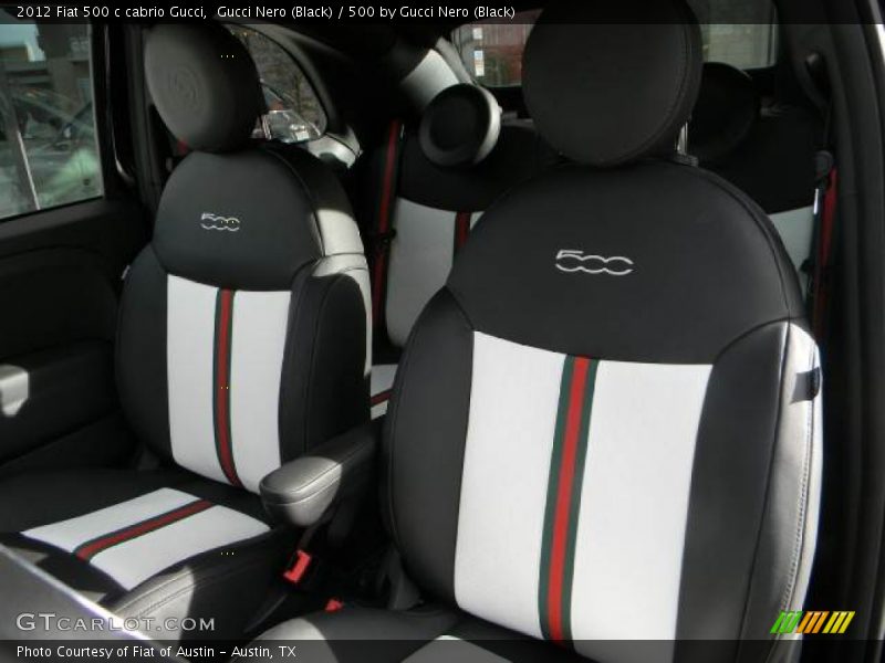  2012 500 c cabrio Gucci 500 by Gucci Nero (Black) Interior