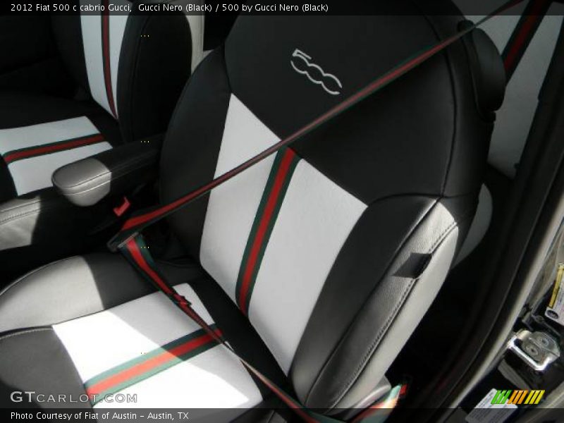  2012 500 c cabrio Gucci 500 by Gucci Nero (Black) Interior