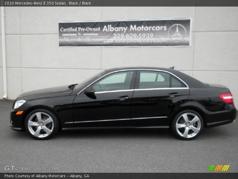 Black / Black 2010 Mercedes-Benz E 350 Sedan