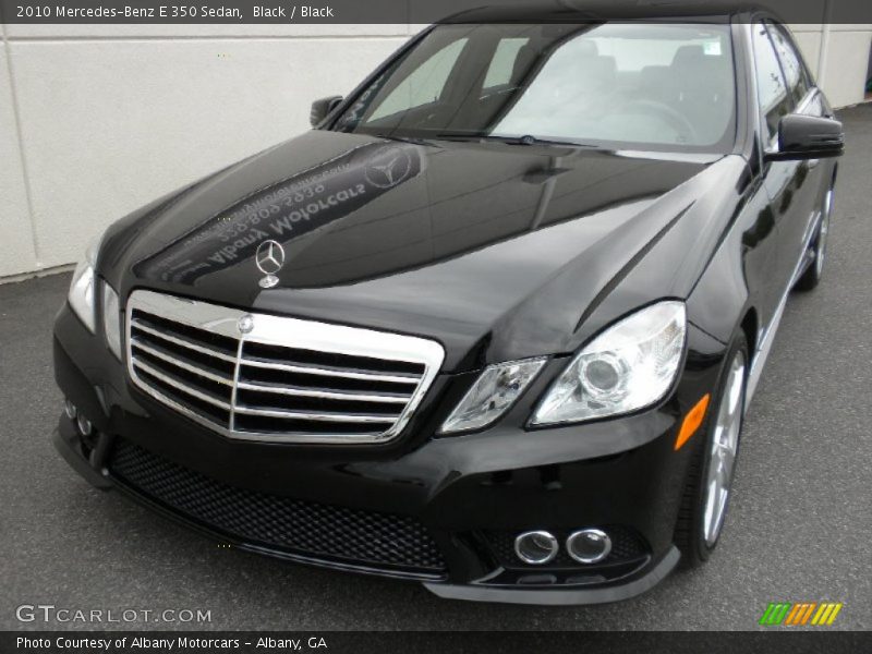 Black / Black 2010 Mercedes-Benz E 350 Sedan