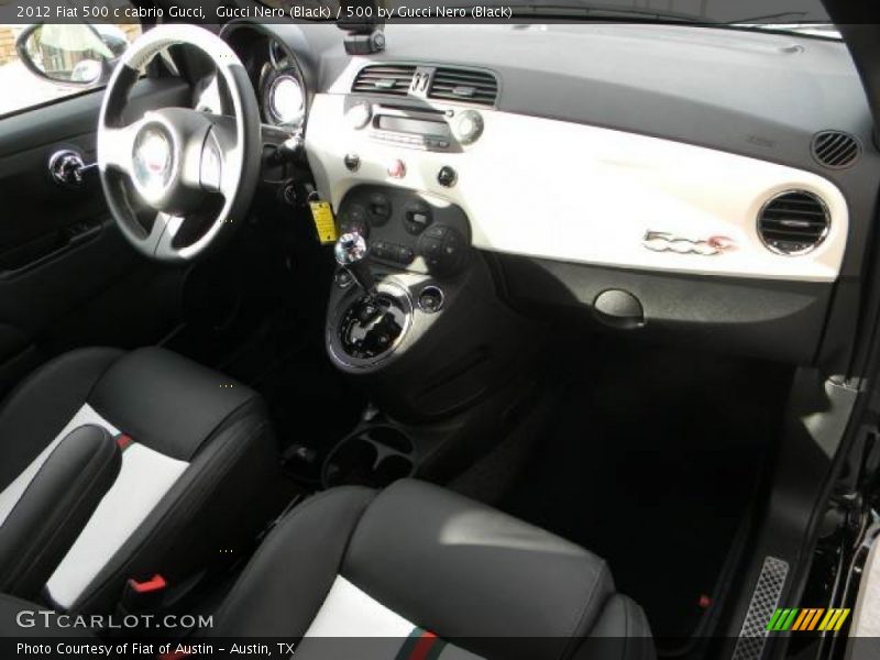 Dashboard of 2012 500 c cabrio Gucci