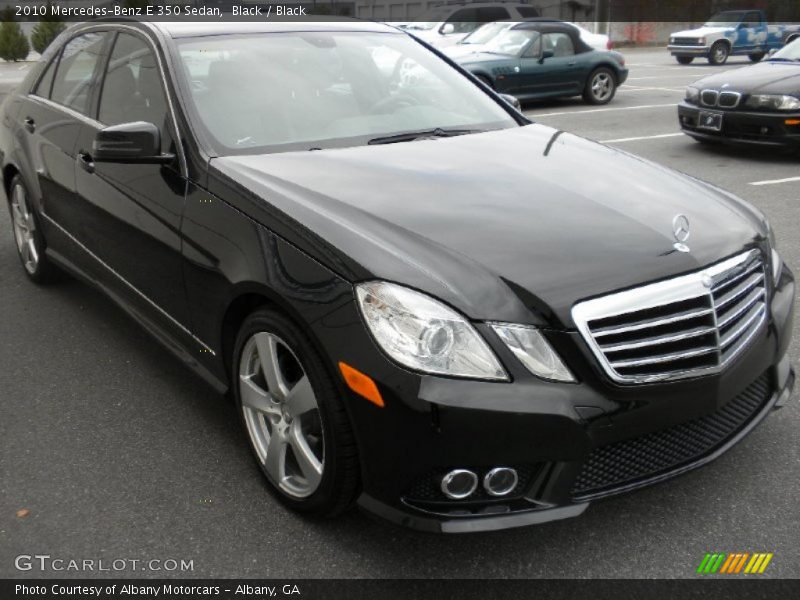 Black / Black 2010 Mercedes-Benz E 350 Sedan