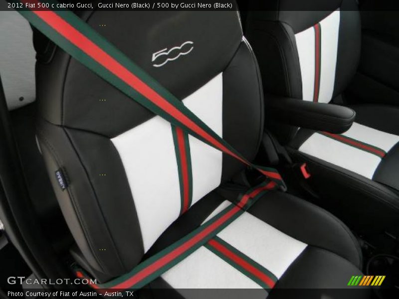  2012 500 c cabrio Gucci 500 by Gucci Nero (Black) Interior