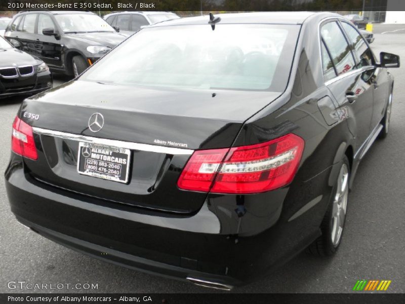 Black / Black 2010 Mercedes-Benz E 350 Sedan