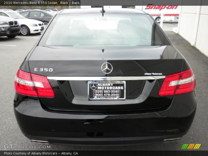 Black / Black 2010 Mercedes-Benz E 350 Sedan