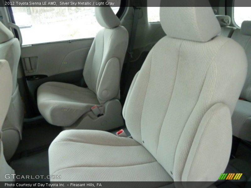 Silver Sky Metallic / Light Gray 2012 Toyota Sienna LE AWD