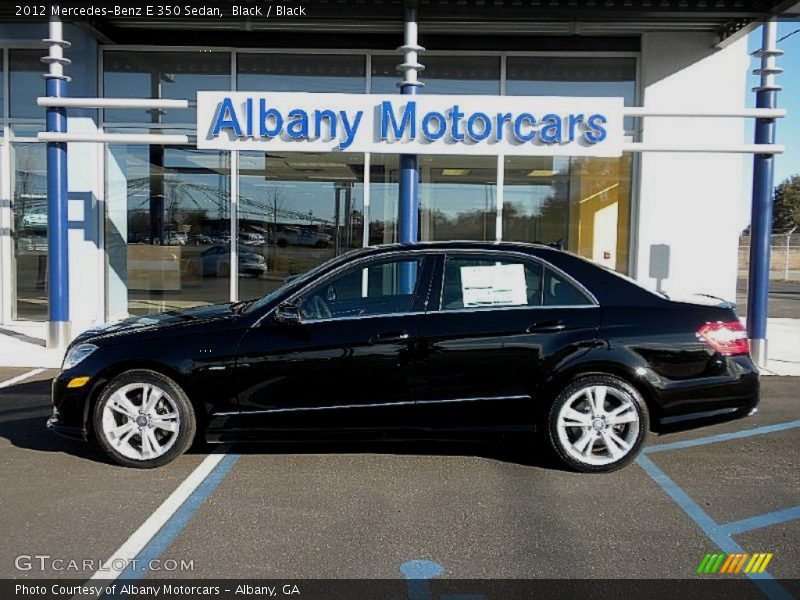 Black / Black 2012 Mercedes-Benz E 350 Sedan