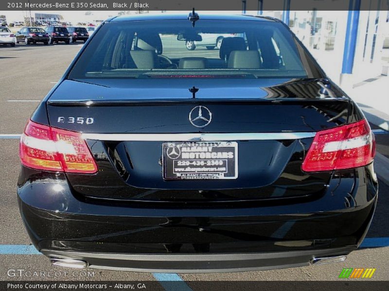 Black / Black 2012 Mercedes-Benz E 350 Sedan