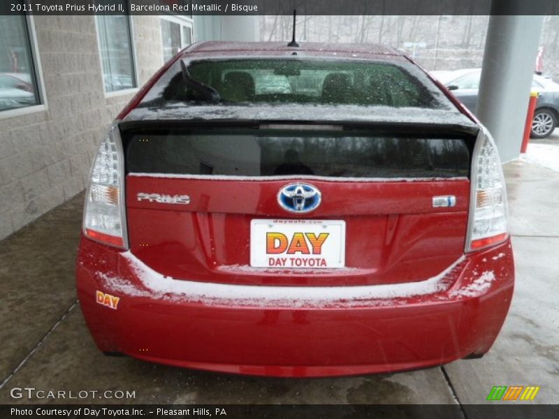 Barcelona Red Metallic / Bisque 2011 Toyota Prius Hybrid II