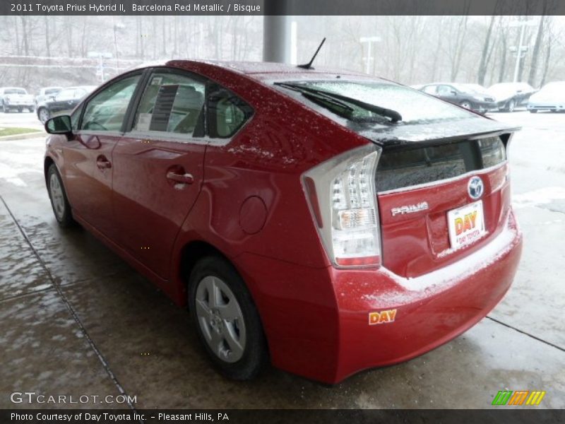 Barcelona Red Metallic / Bisque 2011 Toyota Prius Hybrid II
