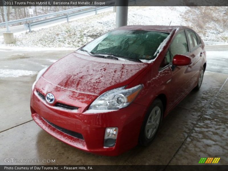 Barcelona Red Metallic / Bisque 2011 Toyota Prius Hybrid II