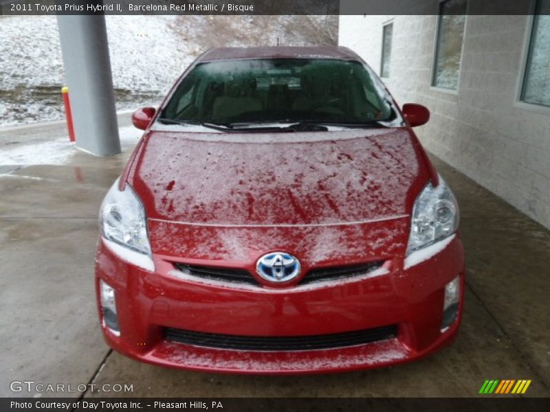 Barcelona Red Metallic / Bisque 2011 Toyota Prius Hybrid II