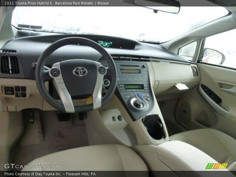 Barcelona Red Metallic / Bisque 2011 Toyota Prius Hybrid II