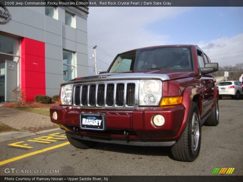 Red Rock Crystal Pearl / Dark Slate Gray 2008 Jeep Commander Rocky Mountain Edition 4x4
