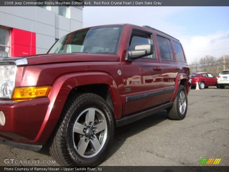 Red Rock Crystal Pearl / Dark Slate Gray 2008 Jeep Commander Rocky Mountain Edition 4x4