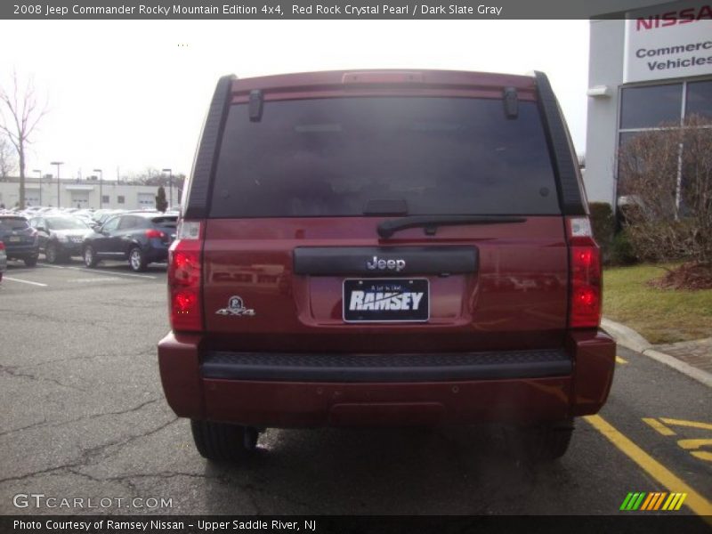 Red Rock Crystal Pearl / Dark Slate Gray 2008 Jeep Commander Rocky Mountain Edition 4x4