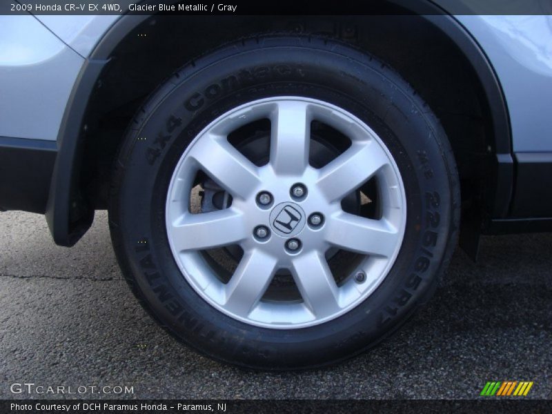 Glacier Blue Metallic / Gray 2009 Honda CR-V EX 4WD