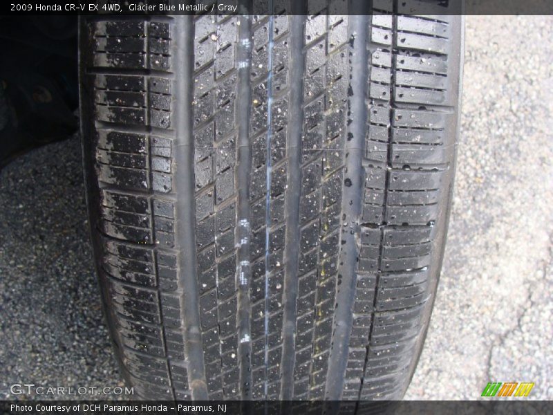 Glacier Blue Metallic / Gray 2009 Honda CR-V EX 4WD