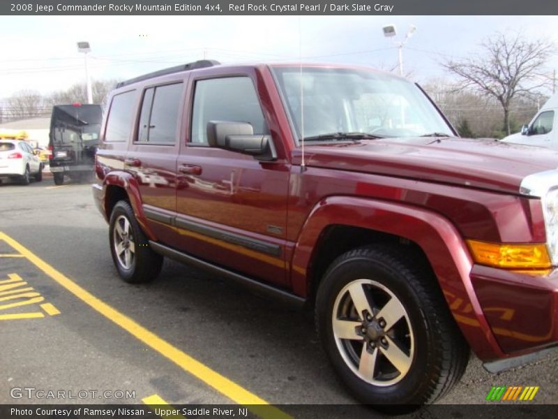 Red Rock Crystal Pearl / Dark Slate Gray 2008 Jeep Commander Rocky Mountain Edition 4x4