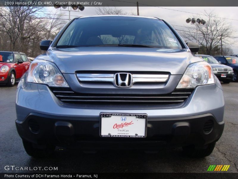 Glacier Blue Metallic / Gray 2009 Honda CR-V EX 4WD