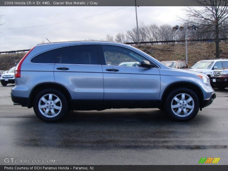 Glacier Blue Metallic / Gray 2009 Honda CR-V EX 4WD
