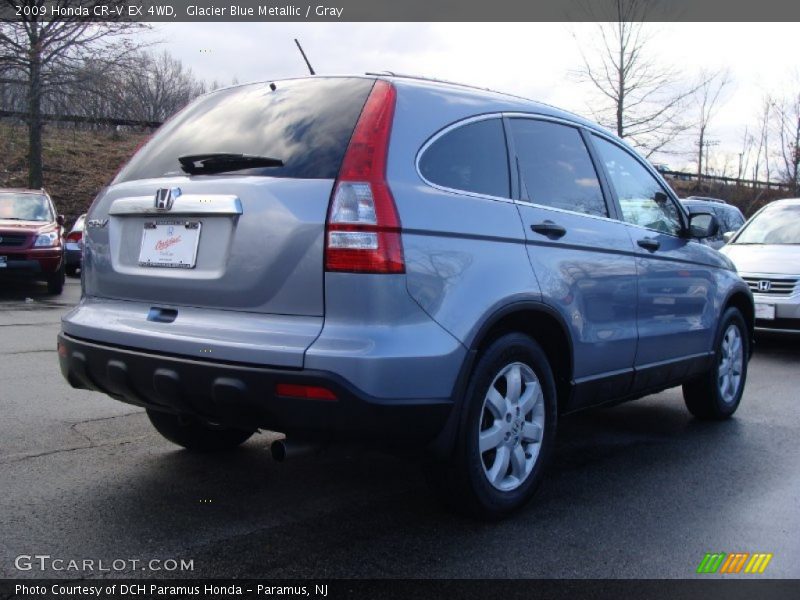 Glacier Blue Metallic / Gray 2009 Honda CR-V EX 4WD