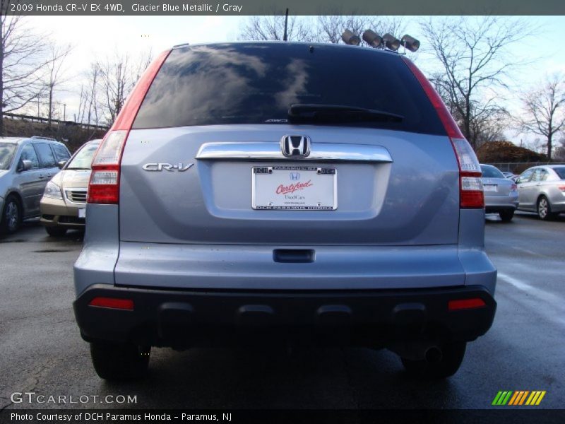 Glacier Blue Metallic / Gray 2009 Honda CR-V EX 4WD