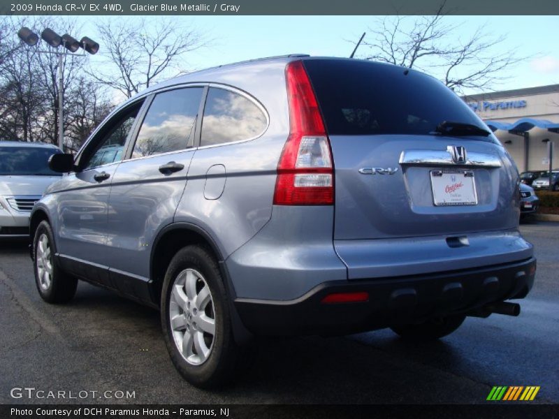 Glacier Blue Metallic / Gray 2009 Honda CR-V EX 4WD