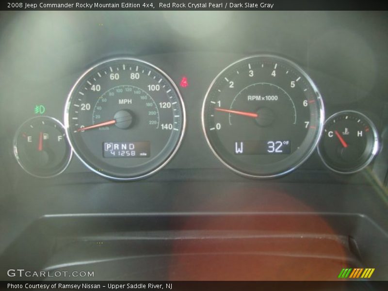 Red Rock Crystal Pearl / Dark Slate Gray 2008 Jeep Commander Rocky Mountain Edition 4x4