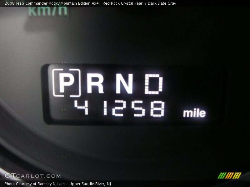 Red Rock Crystal Pearl / Dark Slate Gray 2008 Jeep Commander Rocky Mountain Edition 4x4