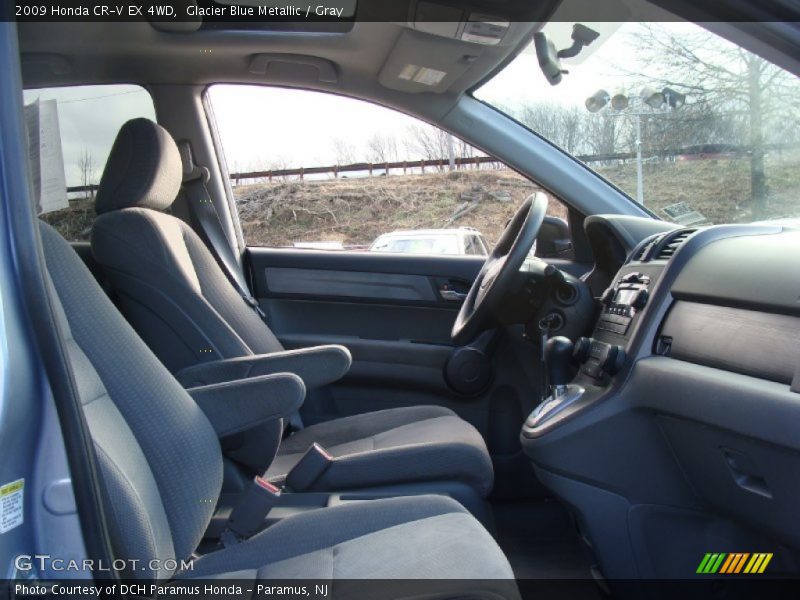 Glacier Blue Metallic / Gray 2009 Honda CR-V EX 4WD