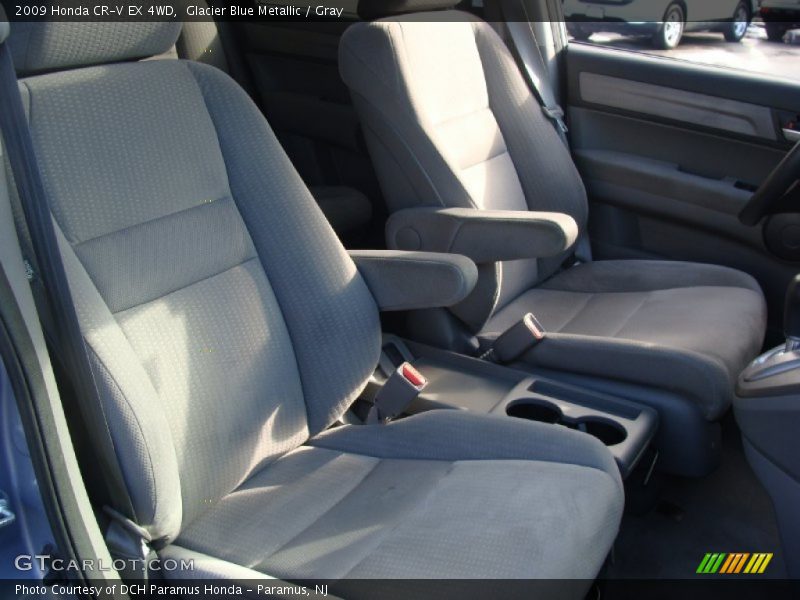 Glacier Blue Metallic / Gray 2009 Honda CR-V EX 4WD