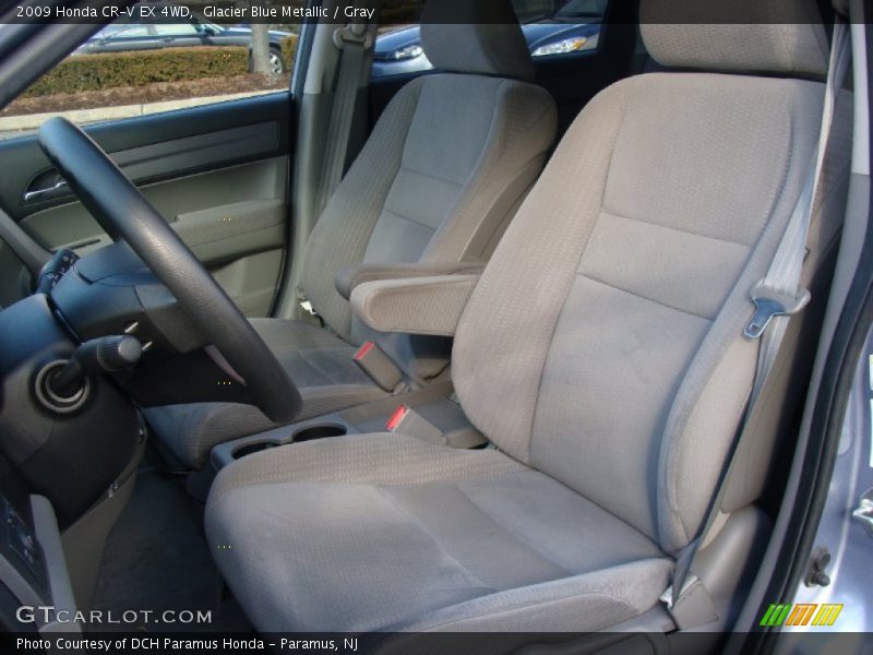 Glacier Blue Metallic / Gray 2009 Honda CR-V EX 4WD