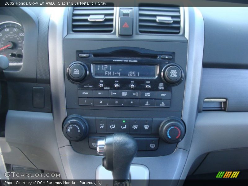 Glacier Blue Metallic / Gray 2009 Honda CR-V EX 4WD