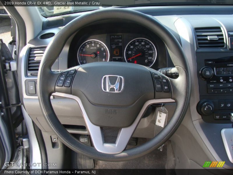 Glacier Blue Metallic / Gray 2009 Honda CR-V EX 4WD