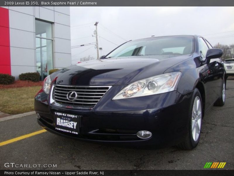 Black Sapphire Pearl / Cashmere 2009 Lexus ES 350