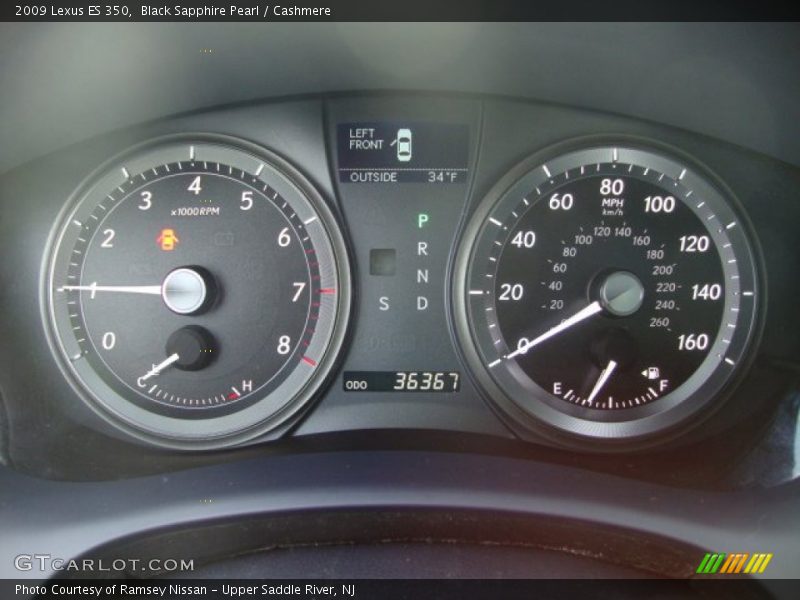  2009 ES 350 350 Gauges