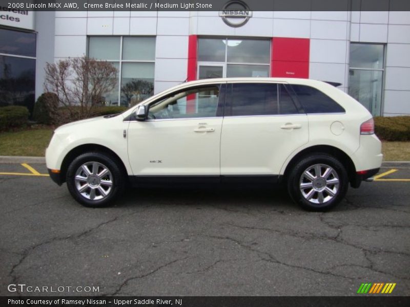 Creme Brulee Metallic / Medium Light Stone 2008 Lincoln MKX AWD