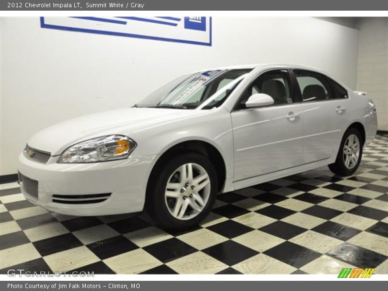 Summit White / Gray 2012 Chevrolet Impala LT