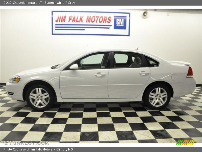 Summit White / Gray 2012 Chevrolet Impala LT