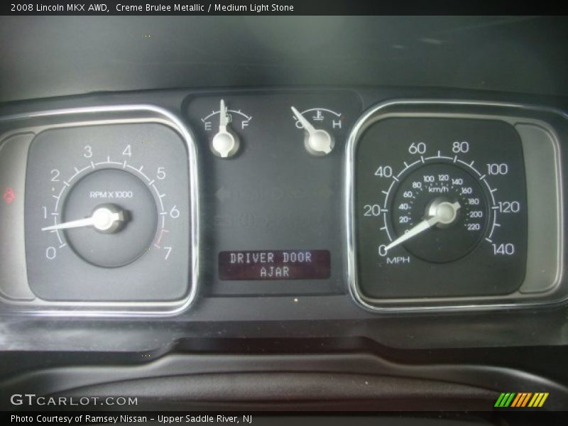 Creme Brulee Metallic / Medium Light Stone 2008 Lincoln MKX AWD