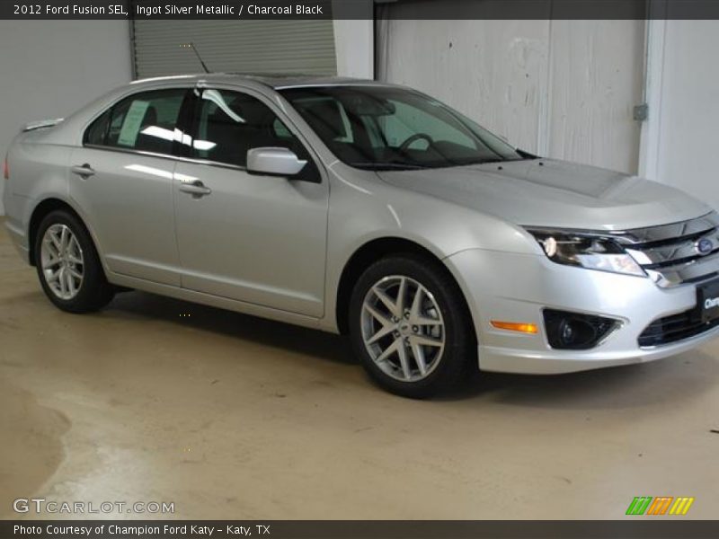 Ingot Silver Metallic / Charcoal Black 2012 Ford Fusion SEL