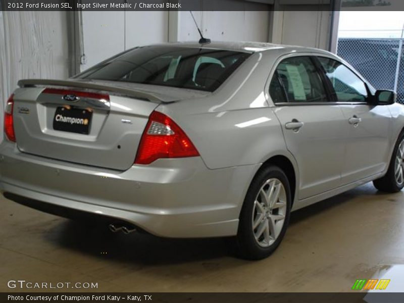 Ingot Silver Metallic / Charcoal Black 2012 Ford Fusion SEL