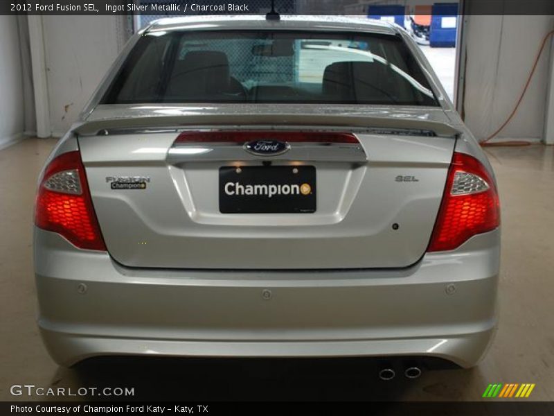 Ingot Silver Metallic / Charcoal Black 2012 Ford Fusion SEL