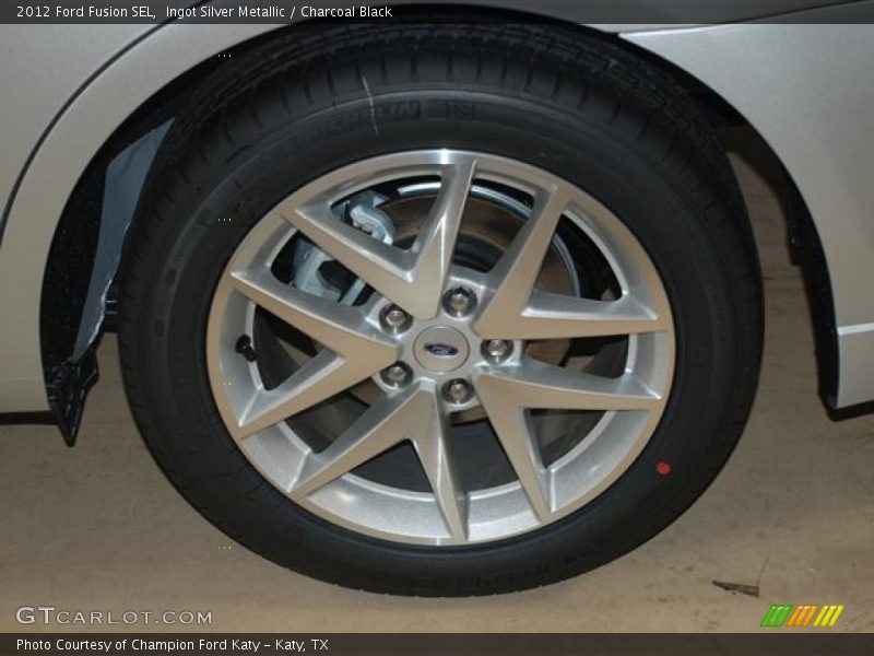 Ingot Silver Metallic / Charcoal Black 2012 Ford Fusion SEL