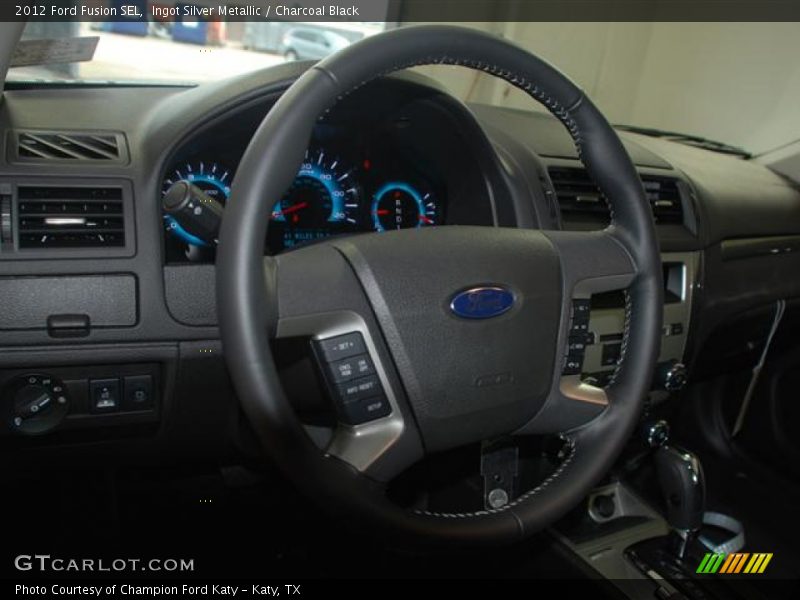 Ingot Silver Metallic / Charcoal Black 2012 Ford Fusion SEL