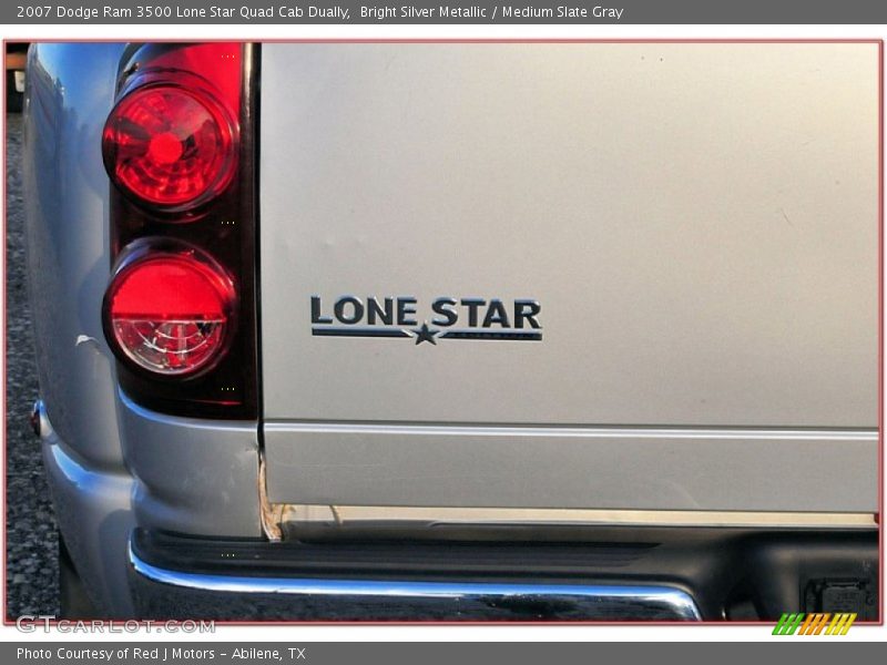 Bright Silver Metallic / Medium Slate Gray 2007 Dodge Ram 3500 Lone Star Quad Cab Dually