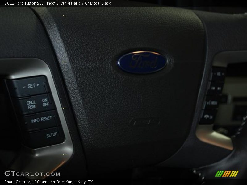 Ingot Silver Metallic / Charcoal Black 2012 Ford Fusion SEL